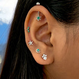 Dandelion Drop Helix Earrings