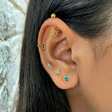 Dandelion Drop Helix Earrings