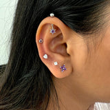 Dandelion Drop Helix Earrings