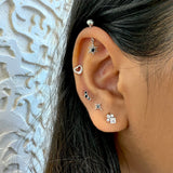 Dandelion Drop Helix Earrings