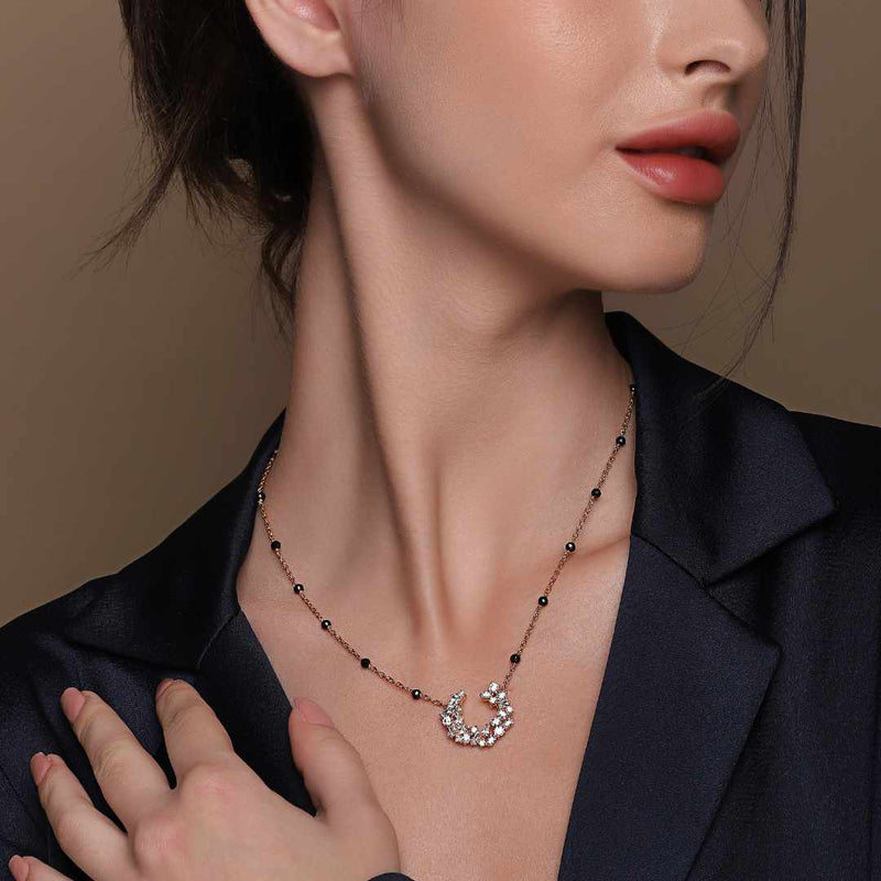 Half Moon Asymmetric Mangalsutra