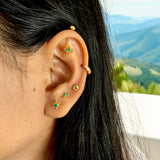 Butterfly Drop Helix Earrings