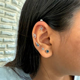 Butterfly Drop Helix Earrings