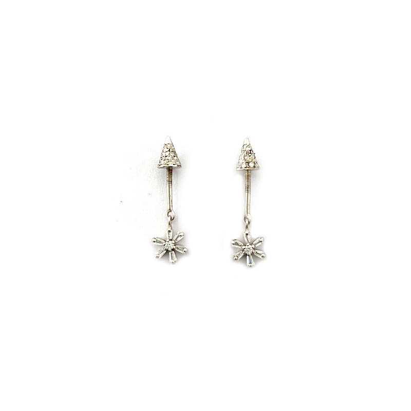 Aster Drop Helix Earrings