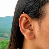 Aster Drop Helix Earrings