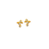 Bubbles Silver Ear Cuffs