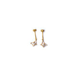 Butterfly Drop Helix Earrings