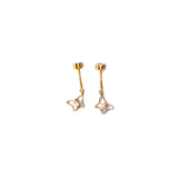 Butterfly Drop Helix Earrings