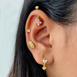 Clover Silver Studs