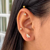 Clover Silver Studs