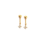 Clover Drop Helix Earrings