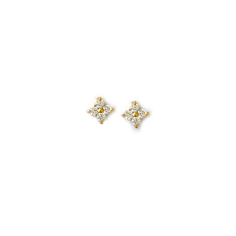 Clover Silver Studs