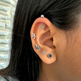 Crown Silver Studs
