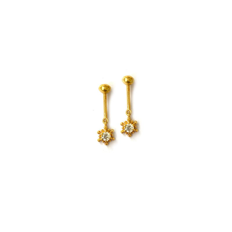 Dandelion Drop Helix Earrings