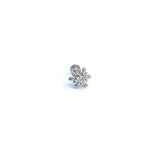 Dandelion Silver Nose Pin