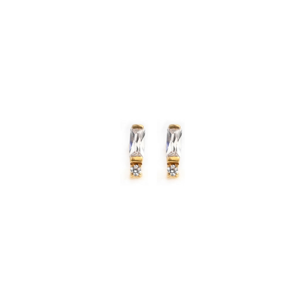 Exclamation Silver Helix Earstuds