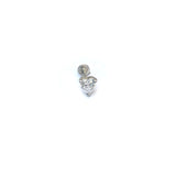 Heart Silver Nose Pin