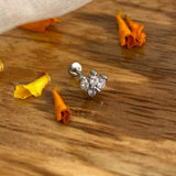 Marquise Silver Nose Pin