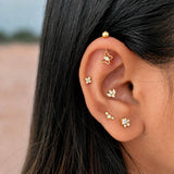 Marquise Helix Earstuds