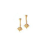 North Star Drop Helix Earrings