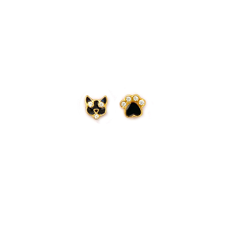 Puppy Silver Earstuds