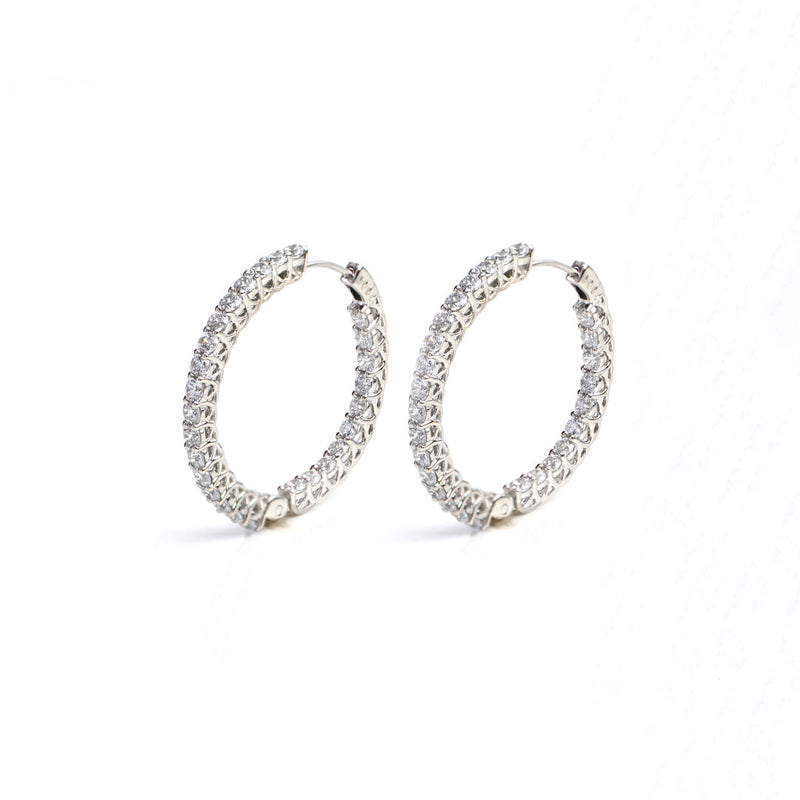 Signature Silver Hoops