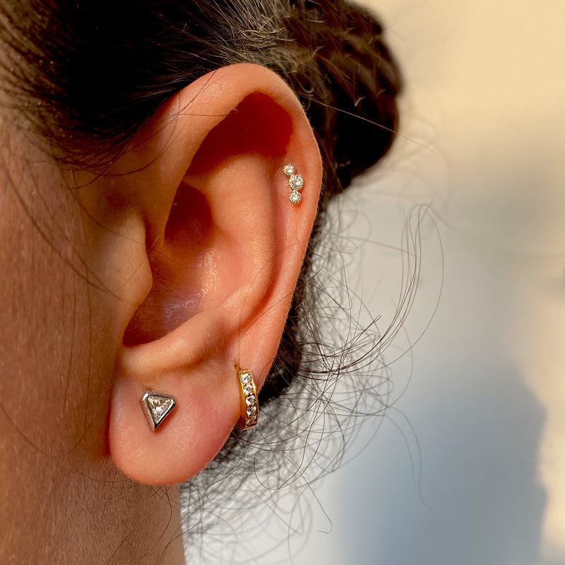 Small Hoop Earring, Mini Hoops, Single 14K Rose Gold Earring – AMYO Jewelry