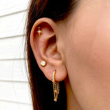 Starburst Drop Helix Earrings