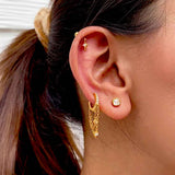 Starburst Drop Helix Earrings