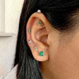 Starfish Silver Ear Studs