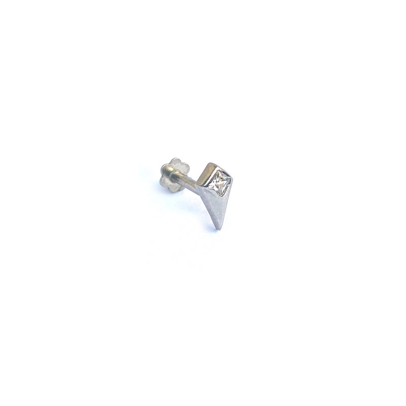 Strike Silver Nose Pin