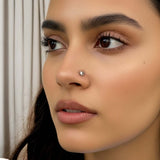 Sunshine Silver Nosepin