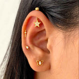 Sword Silver Studs