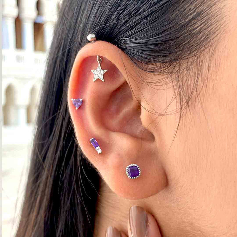 Twinkle Drop Helix Earrings