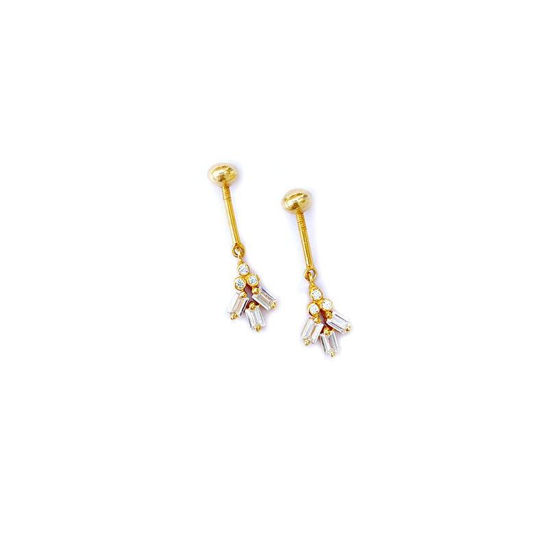 Vivid Drop Helix Earrings
