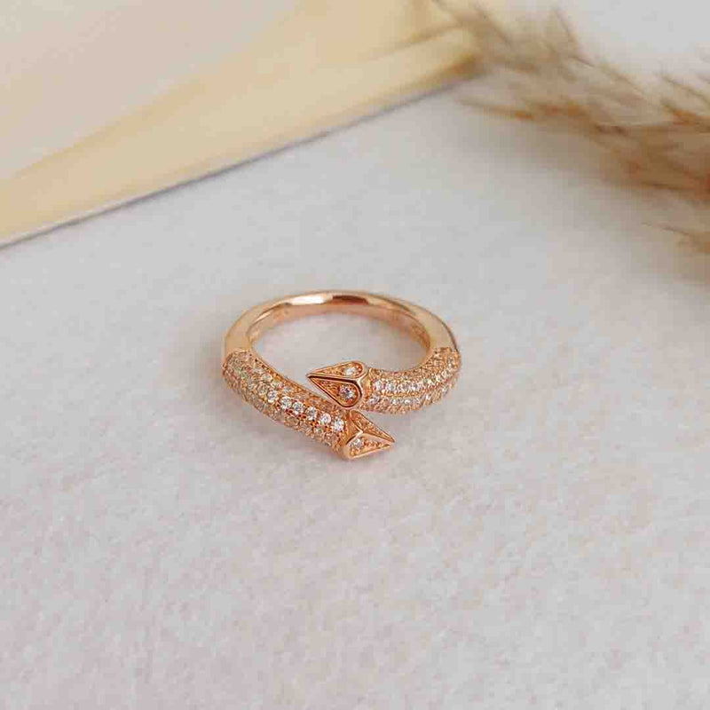 Wrap Rose Gold Silver Ring