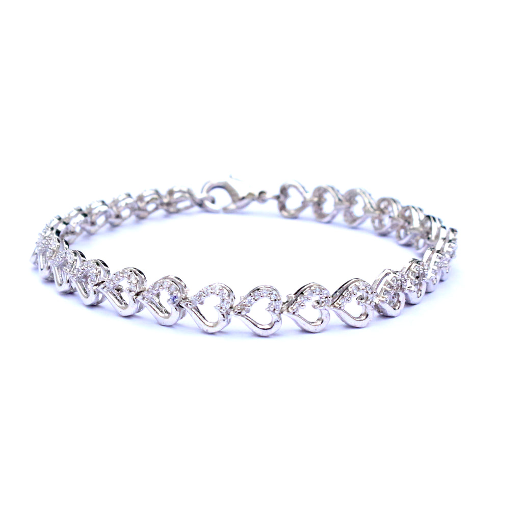 gucci crystal heart bracelet