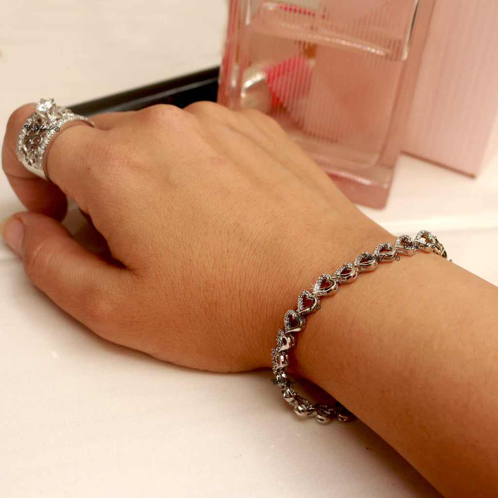 Dainty heart bracelet from Rachel Jackson  Silverado Jewellery