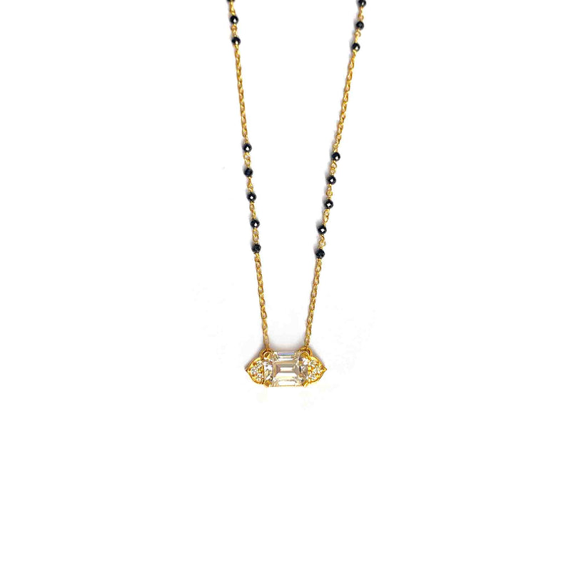 Belle Moissanite Gold Mangalsutra - Boldiful