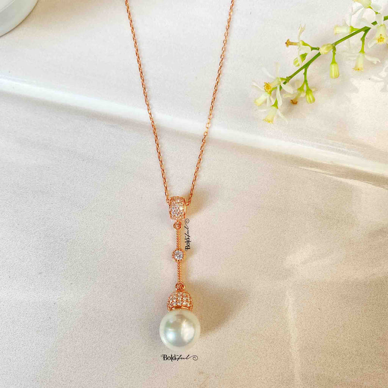 Birr Pearl Silver Pendant - Boldiful