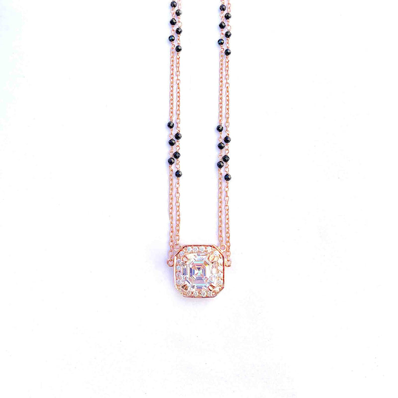 Blaze Asscher Cut Mangalsutra - Boldiful
