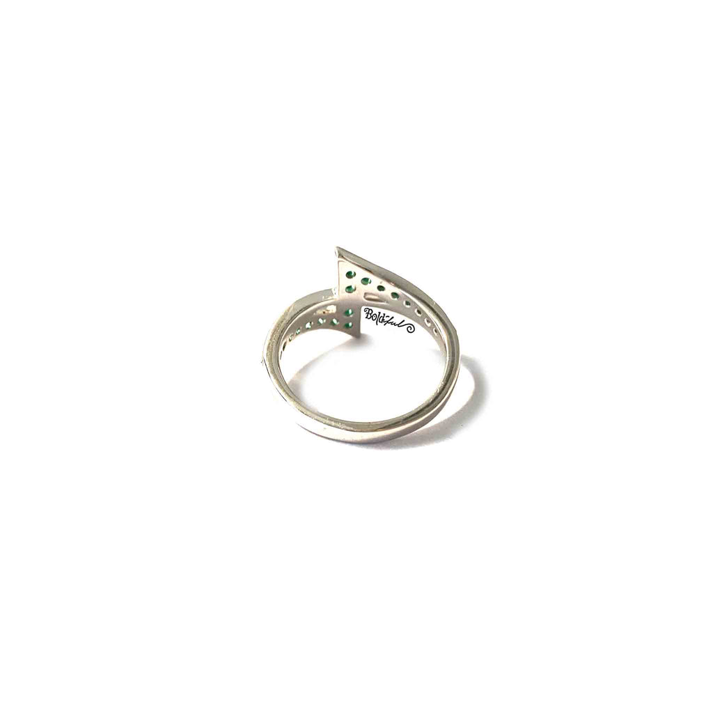 Blithe Green Zirconia Ring - Boldiful