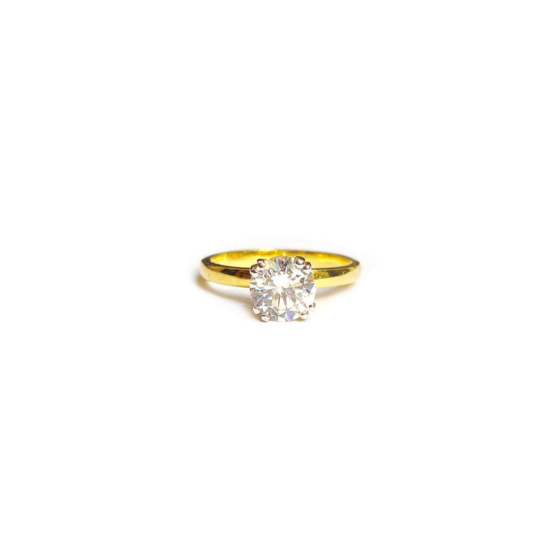 Brilliant Cut Moissanite Solitaire Ring - Boldiful