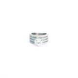 Buoyant Zirconia Silver Solitaire Ring - Boldiful