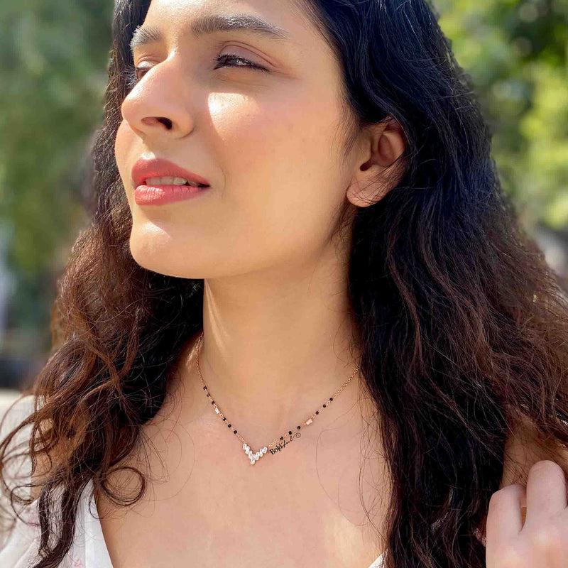 Cadence Silver Mangalsutra - Boldiful