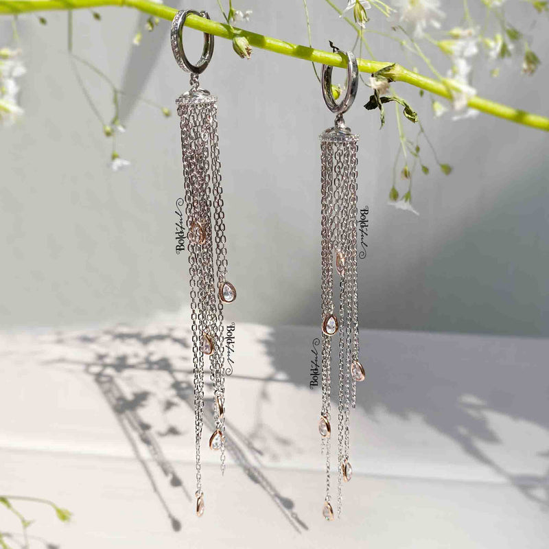 Chandelier Shoulder Duster Earrings - Boldiful