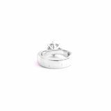 Chic Zirconia Solitaire 925 Sterling Silver Ring - Boldiful