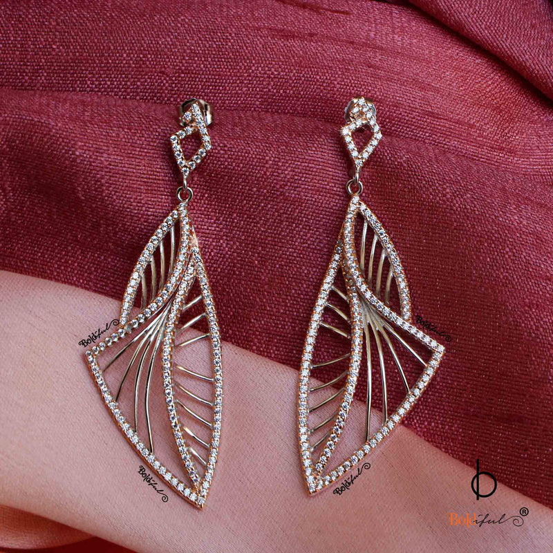 Contempo Zirconia Silver Danglers - Boldiful