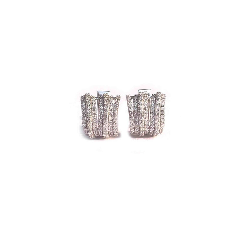 Curvy Silver Hoop Earrings - Boldiful