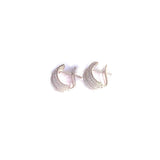 Curvy Silver Hoop Earrings - Boldiful